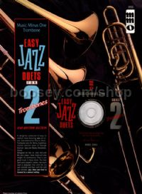 MMOCD3903 Easy Jazz Duets For Two Trombones And Rh (Music Minus One with CD Play-along)