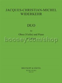 Duo Sonata in E minor for oboe and piano