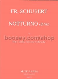 Nocturne D 96 - flute, guitar, viola, cello (score & parts)
