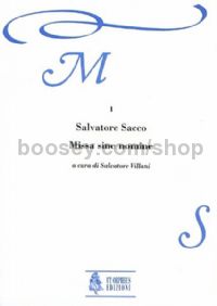 Missa sine nomine (Roma 1607) for 8 Voices (SATB-SATB) & Continuo (score)