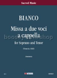Missa a due voci a Cappella (Venezia 1610) for Soprano & Tenor