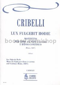 Lux Fulgebit Hodie. Motet for 8-part Choir (SATB-SATB) & Continuo (score)