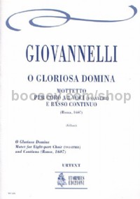 O Gloriosa Domina. Motet for 8-part Choir (SATB-SATB) & Continuo (score)