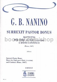 Surrexit Pastor Bonus. Motet for 8-part Choir (SATB-SATB) & Continuo (score)