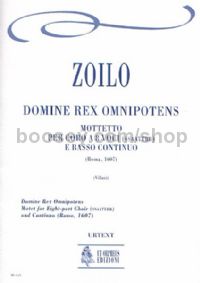 Domine Rex Omnipotens. Motet for 8-part Choir (SATB-SATB) & Continuo (score)