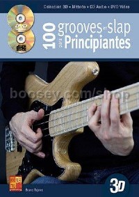 100 grooves en slap para principiantes en 3D (Book, CD, DVD)