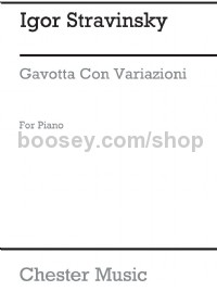 Gavotta Con Variazioni From Pulcinella for Piano