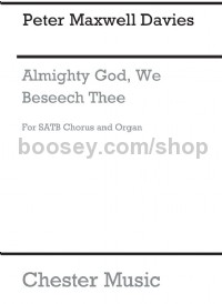 Almighty God, We Beseech Thee (Choral Score)