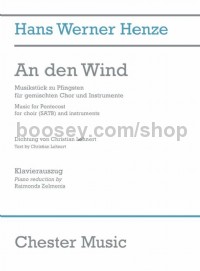 An den Wind (Vocal Score)