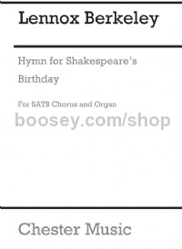 Hymn for Shakespeare's Birthday (Choral Score)