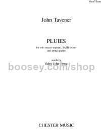 Pluies (Vocal Score)