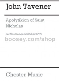 Apolytikion of Saint Nicholas (Vocal Score)