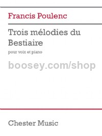 Trois Melodies du Bestiaire (Vocal Score)