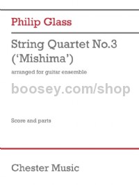 String Quartet No.3 Mishima (Guitar Ensemble Score & Parts))