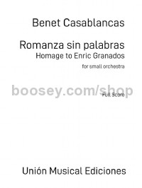 Romanza Sin Palabras (Small Orchestra)