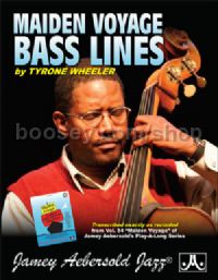 Vol 54 Maiden Voyage - Tyrone Wheeler Bass Lines Book Only (Jamey Aebersold Jazz Play-along)