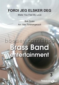 Fordi jeg elsker deg (Brass Band Score & Parts)