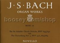 Organ Works, Book 16: The Six Schubler Chorale Preludes and The Clavierubung, Part 3
