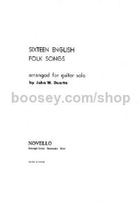 Sixteen English Folk Songs (Guitar)