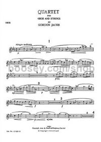 Quartet for Oboe and Strings (parts)