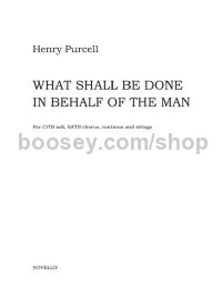 What Shall Be Done In Behalf Of The Man (SATB & String Ensemble Full Score)