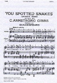 You Spotted Snakes (Unison)