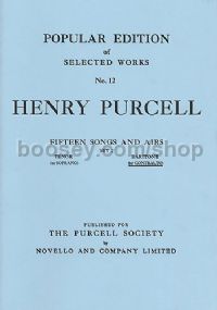 Popular Edition of Selected Works: Fifteen Songs & Airs for Contralto or Baritone, Set 2