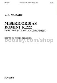 Misericordias Domini, K.222 (SATB)