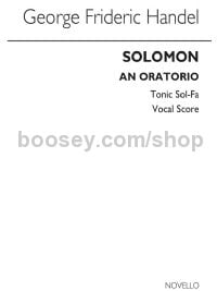 Solomon (tonic Sol-fa) (Vocal Score)