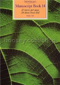 Manuscript Book 14: A4 Portrait, 10 Staves, Loose Leaf