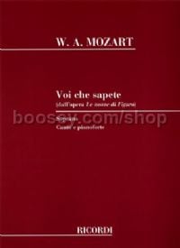 Voi Che Sapete from "Le Nozze Di Figaro" (Mezzo-Soprano & Piano)