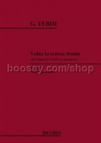 Volta La Terrea Fronte from "Un Ballo In Maschera" (Soprano & Piano)
