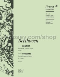 Violin Concerto in D major, op. 61 - violin 1 part