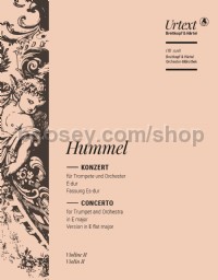 Trumpet Concerto in E major (version in Eb major) - violin 2 part