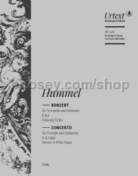Trumpet Concerto in E major (version in Eb major) - viola part