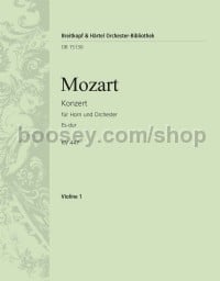 Horn Concerto No. 3 in Eb major K. 447 - violin 1 part