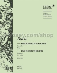 Brandenburg Concerto No. 1 in F BWV1046 - violin 1 part