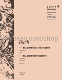 Brandenburg Concerto No. 2 in F BWV1047 - violin 2 part