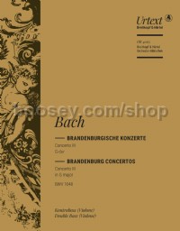 Brandenburg Concerto No. 3 in G BWV1048 - double bass part