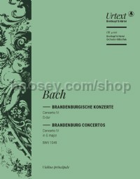 Brandenburg Concerto No. 4 in G BWV1049 - violin solo part