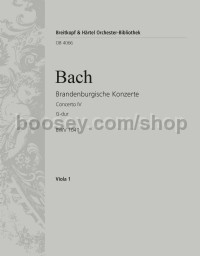 Brandenburg Concerto No. 4 in G BWV1049 - viola part