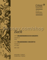 Brandenburg Concerto No. 4 in G BWV1049 - double bass part