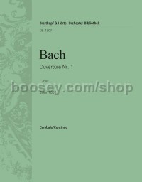 Overture (Suite) No. 1 in C major BWV 1066 - basso continuo (harpsichord) part