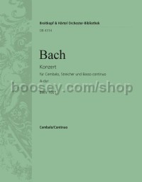 Harpsichord Concerto in A major BWV 1055 - harpsichord part
