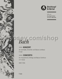 Harpsichord Concerto in F minor BWV 1056 - viola part