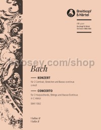 Harpsichord Concerto in C minor BWV 1062 - violin 2 part