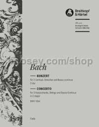 Harpsichord Concerto in C major BWV 1064 - viola part