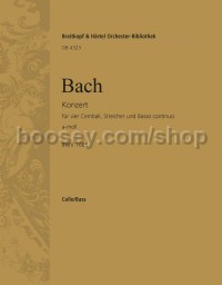 Harpsichord Concerto in A minor BWV 1065 - cello/double bass part