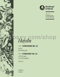Symphony No. 22 in Eb major, Hob I:22, 'The Philosopher' - violin 1 part