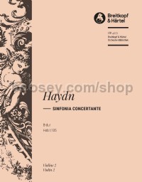 Sinfonia Concertante in Bb major Hob I:105 - violin 2 part